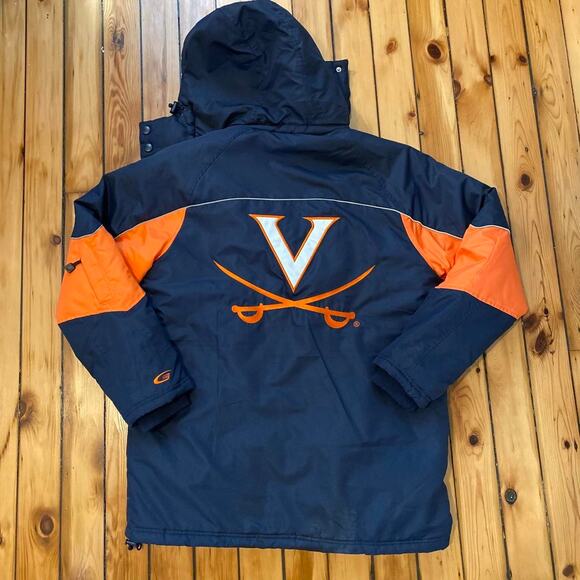 Vintage Y2K 2000s UVA Cavaliers University of Virginia Winter Jacket Size S/M - Picture 4 of 4